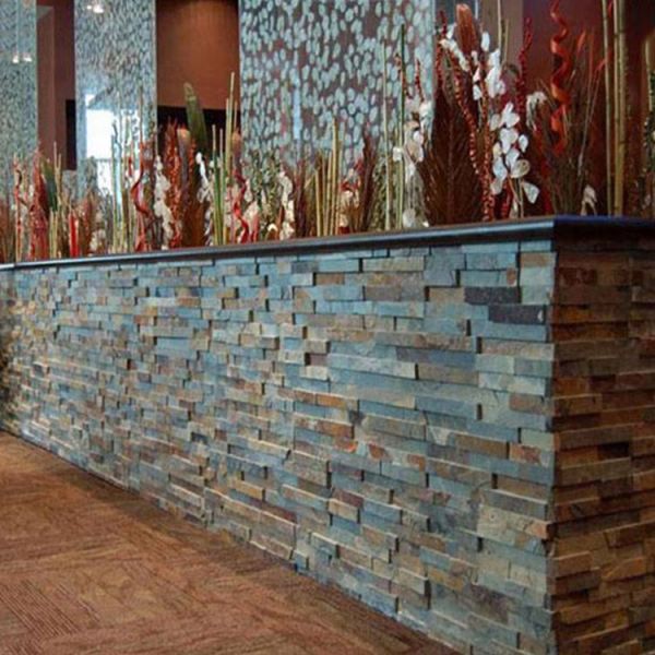 Easy Installation Practical Artificial Culture Stone , Artificial Stone Slab
