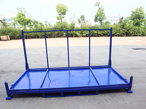 50mm Wheel Width Folding Portable Stacking Racks Caster Wheels Post Height 2000mm