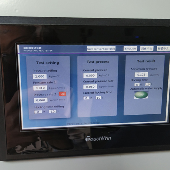 ISO 811 High Hydrostatic Head Tester GB/T 4744 Fabric Waterproof Testing Machine