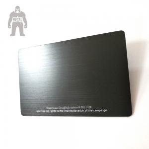 Cheap Blank Real Estate Gold Black Aluminium Business Cards High Technique  Laser Engraved for sale