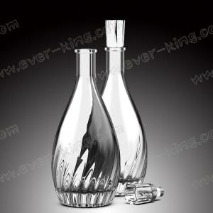 China 750ml Transparent  Premium Liquor Glass Bottles on sale