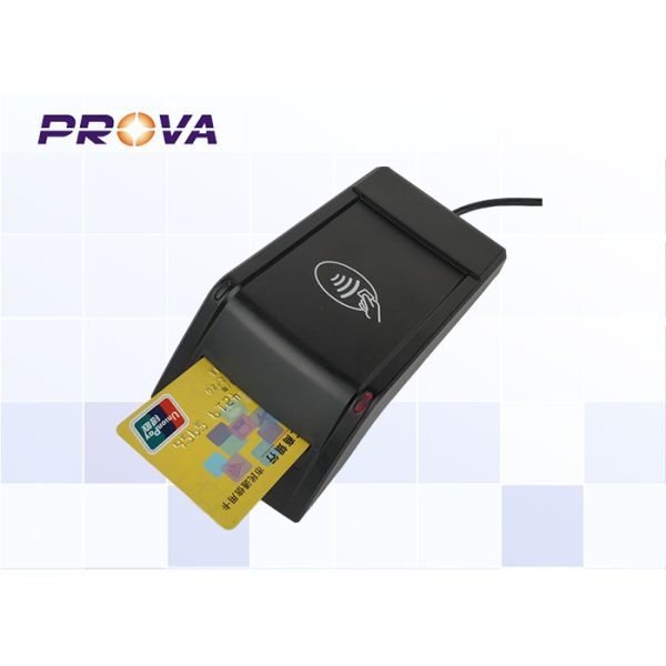 IC & RFID Chip Card Reader USB Interface With 500,000 Times Long Life Time