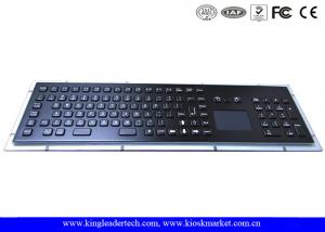 Cheap IP65 Rated Black Metal Keyboard With Touch Pad,Function Keys And Number Keypad for sale