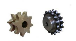 China Double Teeth Welded Chain Wheel Transmission Double Pitch Roller Chain Sprockets on sale