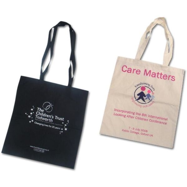 Custom silk screen printed Cotton material handle style blank natural cotton canvas bag without logo bagplastics bagease