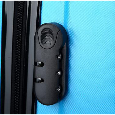 Adjustable Push Button ISO9001 Red 190D ABS PC Luggage