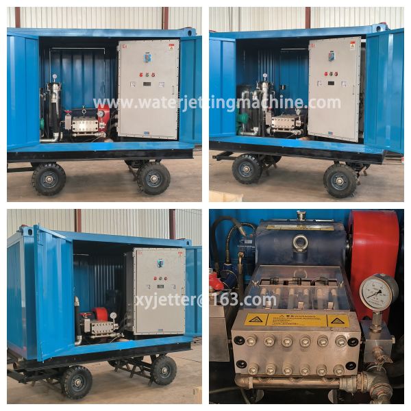 90kw Electric Motor Drive High Pressure Water Jet Cleaning Machine with 50 L/min Water Flow for Automatic Cleaning