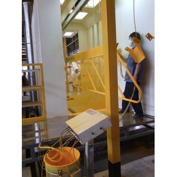 Powder Coating Production Line Equipment with Conveyor System and PVC Spray Booth