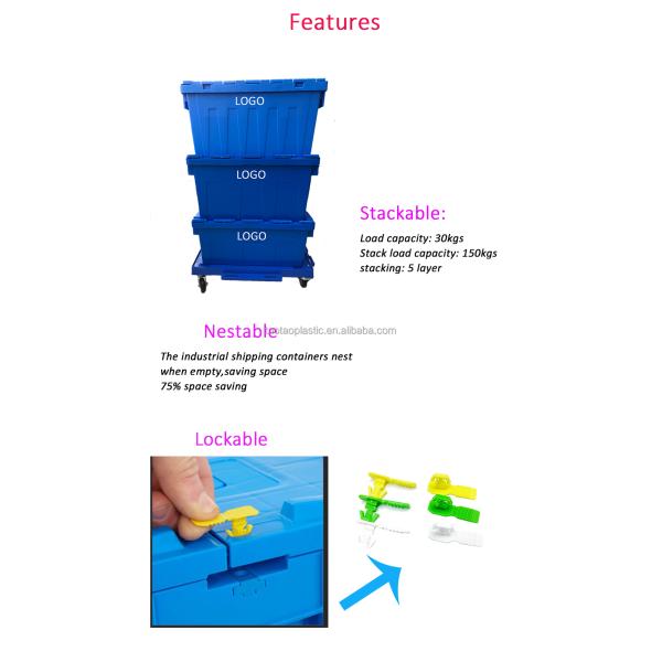 Logistics Organization Solution Nested Solid Box Moving Container for Effective Storage