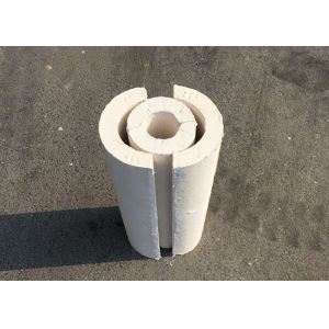 Cheap 650 Degree Calcium Silicate Pipe Heat Insulation Customized Size for sale