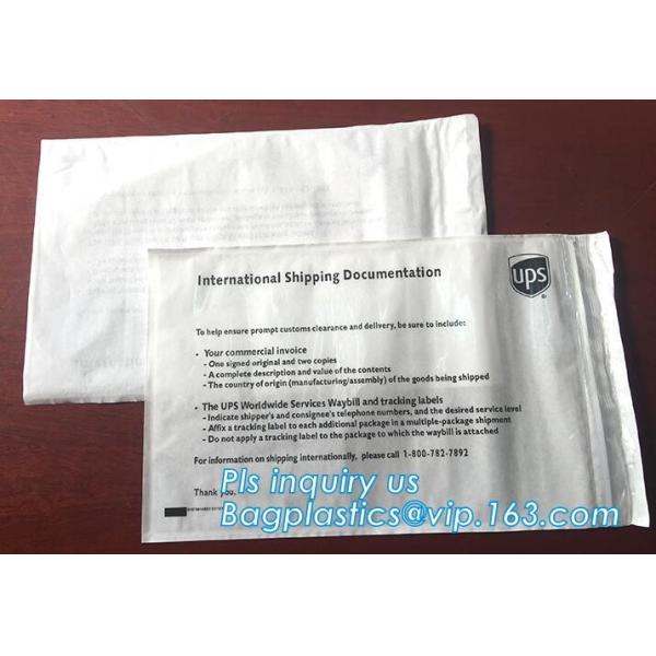 packing list envelope for courier bags, Custom Printed White Kraft Paper Envelope, opaque packing list envelopes, bageas
