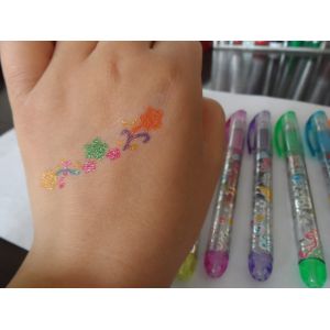 body gel ink pen,skin marking gel pen, can wash away,safety to skin
