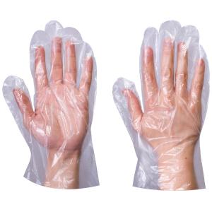 Cheap Plastic Polythene HDPE PE Clear Disposable Gloves For Hospital And Household for sale