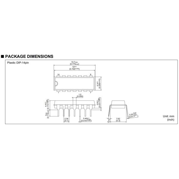 SCI7661MOA EPSON IC SOP14 High Operational Performance With Low Power Dissipation