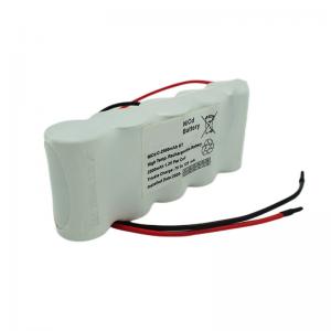 China Side By Side Emergency Exit Light Batteries Pack 6.0 Volt C2500mAh NiCd on sale