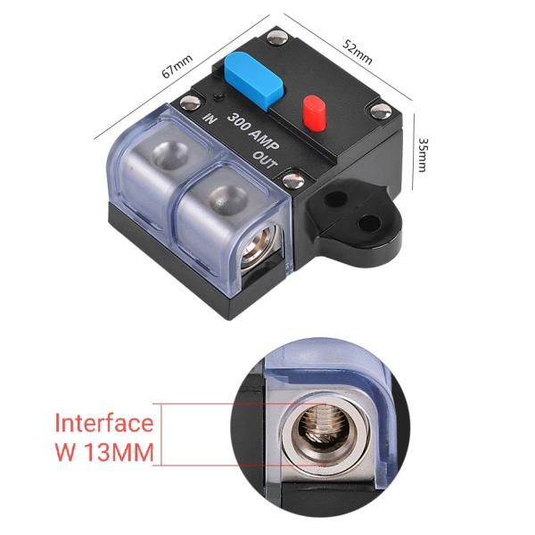 Waterproof Protective Stereo Audio Amplifier Manual Reset Circuit Breaker For Auto Car Marine Boat