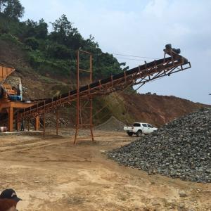 Cheap Heavy Duty Carbon Steel Conveyor Belt Equipment , Mining Conveyor System for sale