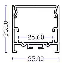 6500K LED Linear Lighting Strips U Aluminium Profile Channel Linear Led Light Fixture