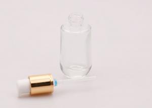 Cheap Essential Oil 25 Ml Glass Jar 18mm 410mm Gold Glass Spray Bottle for sale