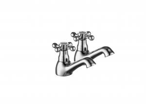 Cheap Durable Brass Bathroom Taps , Contemporary Bath Tap Pairs With Ceramic Valve for sale