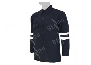 China Mens Long Sleeve Reflective Safety Shirts 49% Lenzing FR 49% Aramid 2% Carbon on sale