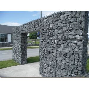 Silver High Strength Gabion Wire Mesh Anti Corrosion Square Hole Shape