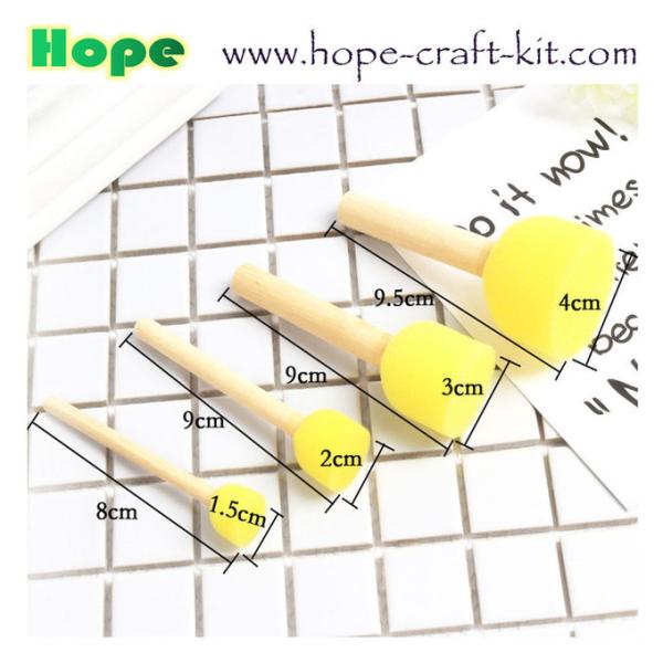 Kids DIY Painting Art Craft EVA Foam Paint Roller mini Sponge stamp roller foam brushes Sponge Roller kids Sponge Stamp