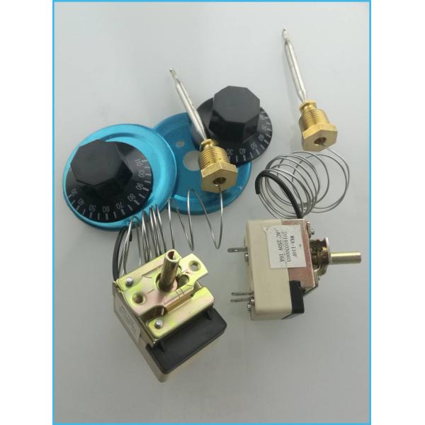 SUS 400C Auto Reset Bimetal Temperature Switch UL TUV Bulb And Capillary Thermostat