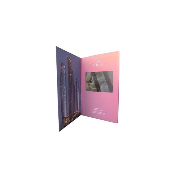 Magnetic Switch LCD Video Folder With USB Cable A4 / A5 Size Optional