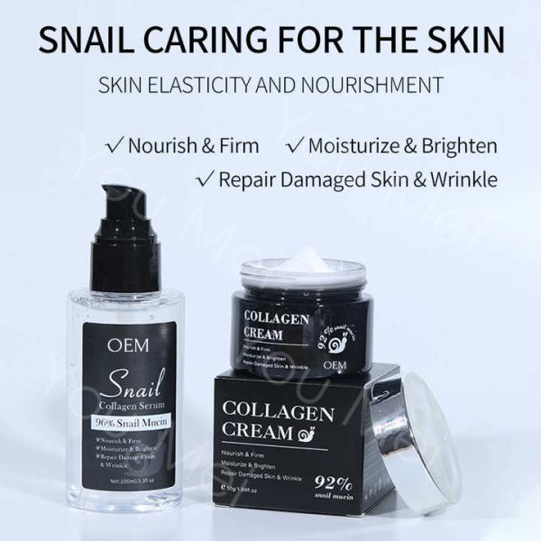 Quality Sensitive Skin Advanced Snail 96 Mucin Essence Cream Collagen Skin Care Set OEM wholesale