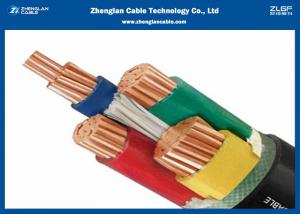 Cheap 0.6/1KV 4 Cores Power Cable / Cu(AL)/XLPE/SWA/PVC LV Armoured Cable Application for sale