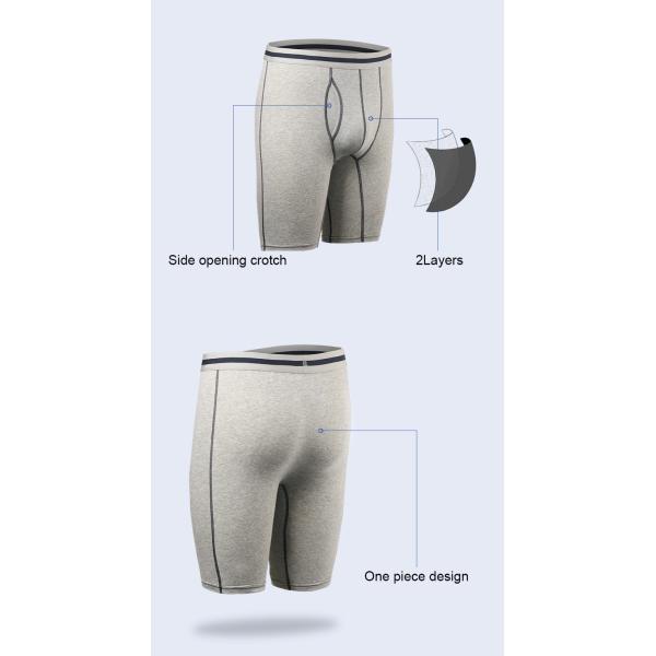 Athletic Fitness Sportswear Mens Boxer Briefs Underwear Long Leg Compression Running