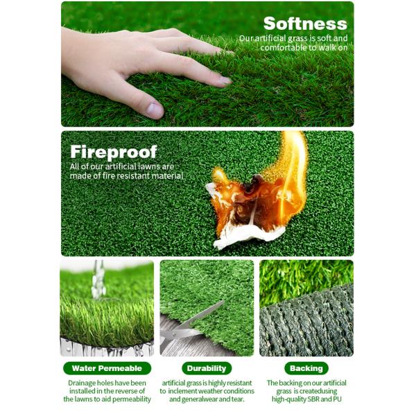 Non-Toxic Indoor Decorative Artificial Grass Decoration Wall OEM ODM