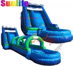 China inflatable quality water pool slip and slide on sale