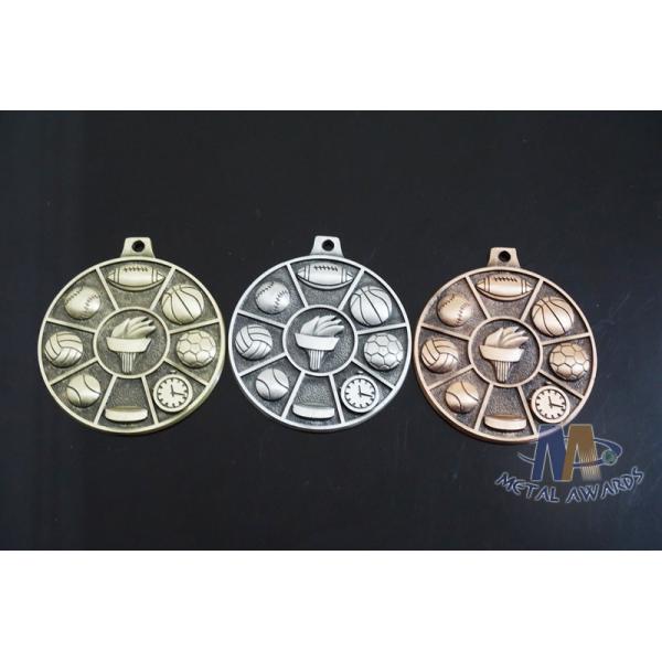 Quality High quality Zinc Alloy / Pewter 3D Die Cast Medals for Sport Meeting, Army, Awards with Antique Copper Plating wholesale