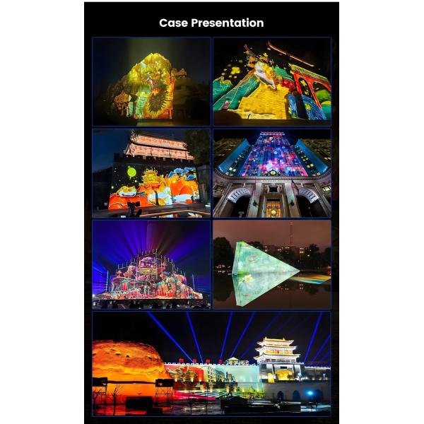 Creative 3d Projection Animation Manufacturer Mapping Large Wall Projection