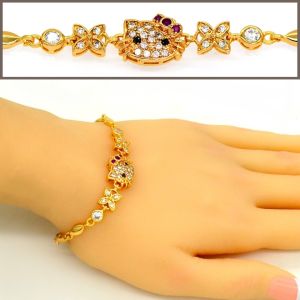 Buy cheap Classic 18K Gold Plated Cubic zirconia Bracelet & bangles factory wholesale high from wholesalers