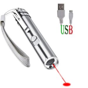 Multifunctional 7 in 1 cat laser pointer toy USB interactive cat laser toy Led