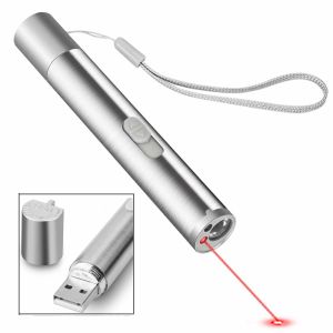 Multifunctional 7 in 1 cat laser pointer toy USB interactive cat laser toy Led