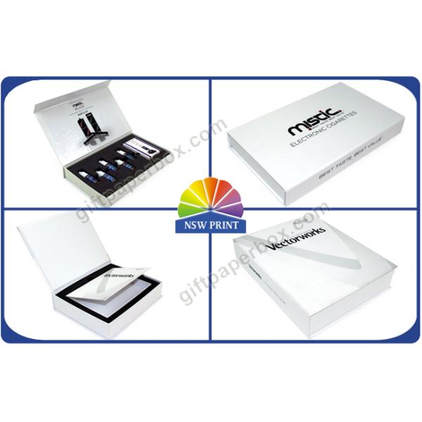 Electronic Cigarettes Magnetic Cardboard Box Custom Die Cut Foam