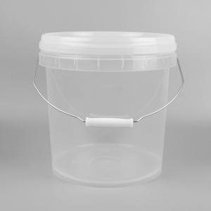 Cheap 10L Customized Clear Plastic Toy Buckets Plastic Beach Pails With Lids for sale