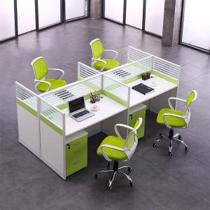China Green Call Center Office Cubicles Workstation Thickness 30mm on sale