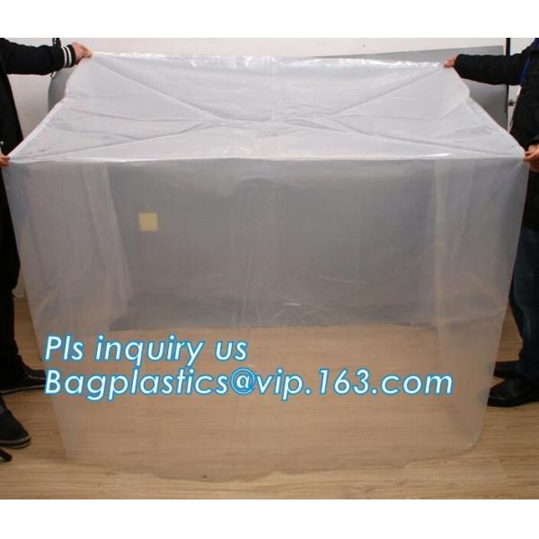 PE Moisture Proof Plastic Pallet Cover, POLYETHYLENE SHRINK PALLET COVERS, Europallet 80x120x250 cm, bagplastics, bageas