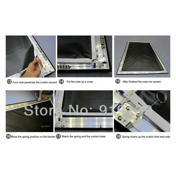 Top Quality 3D Theater Screen 80Inch 16:9 Format Wall Mount Fixed Frame Projection Screens