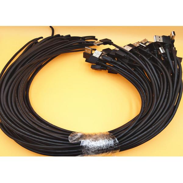 USB A Plug Type Custom Cable Assemblies , Power Charging Data Transfer Cable