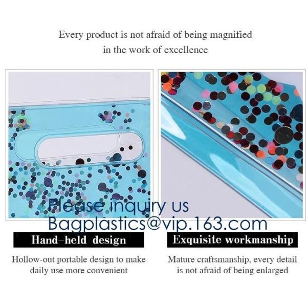 Custom Clear Transparent Holographic Iridescent Ladies Vinyl Tpu Shopper Women Shopping Tote Bag Garment Bags,Storange