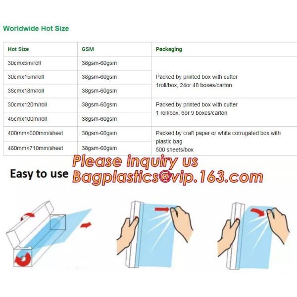 Customized A4 A5 Size Parchment Paper Tracing Paper,Food Wrapping Use Greaseproof Baking Paper Parchment Paper for Resta