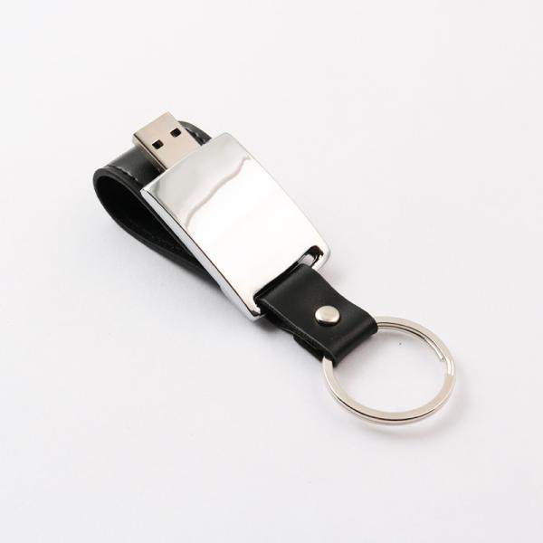 PU / Real Leather Customized USB Flash Drives 32GB 256GB Embossing Logo 2.0 3.0