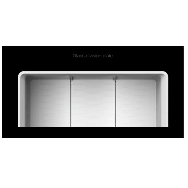 Multi function integrated with touch control panel and LED lighting smart table fridge