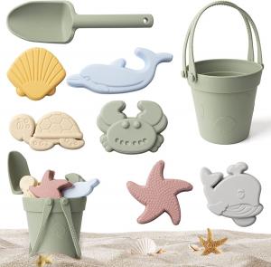Cheap Silicone Educational Toys Bucket Molds Set Kids Beach Silicone Sand Toys for sale